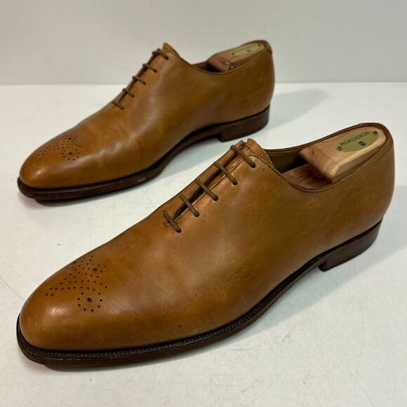 VERY GOOD Crockett & Jones x Brooks Brother Wholecut Oxford Tan Made England 11 - Picture 5 of 13